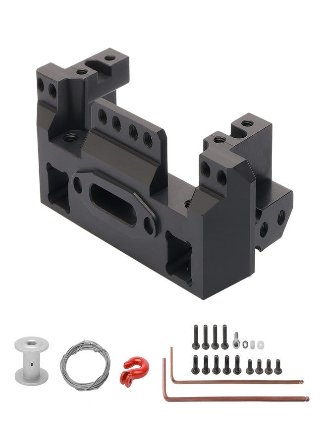 Rchobbytop Aluminum Front Bumper Servo Mount and 25T Steering Gear Servo Winch Wheel Drum for Traxxas TRX-4 1/10 RC Crawler Truck Hop Up Parts - Image 3